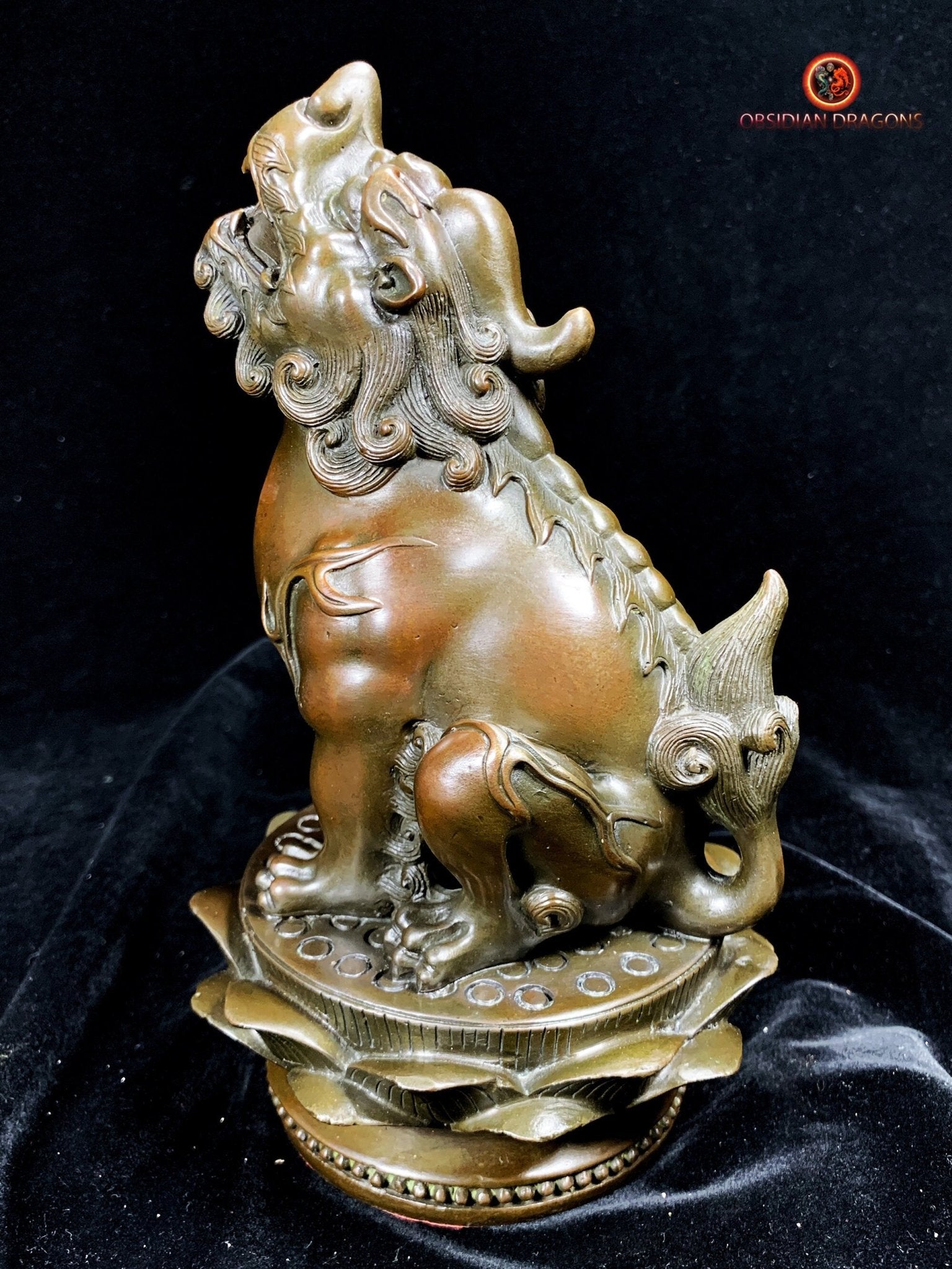 Statuette Pixiu en Bronze - Protection et Prospérité Feng Shui | obsidian dragons