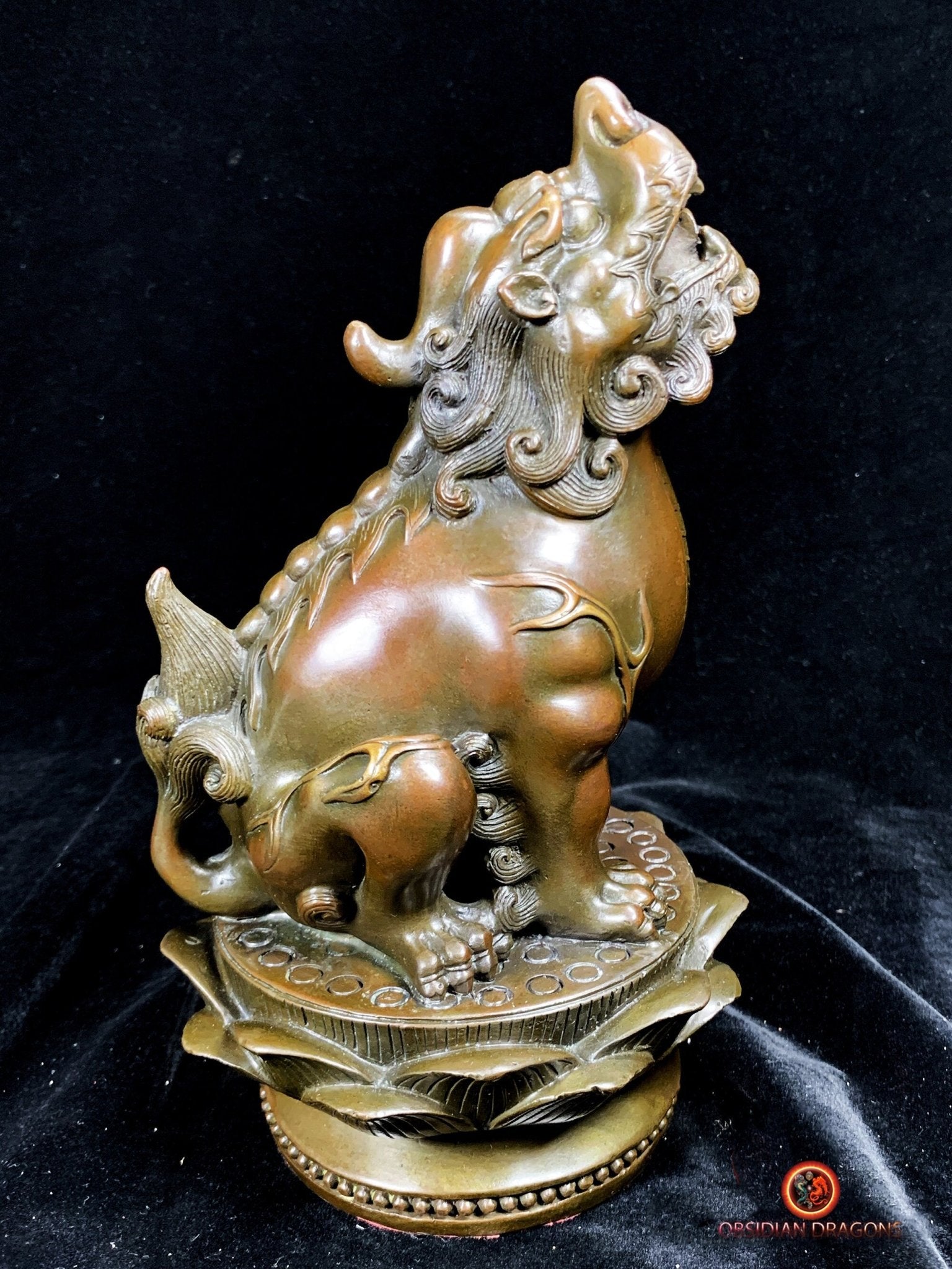 Statuette Pixiu en Bronze - Protection et Prospérité Feng Shui | obsidian dragons