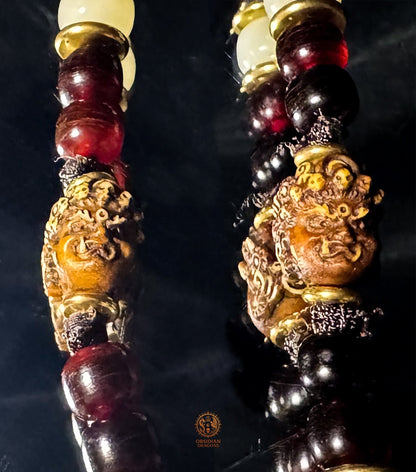 Talisman Pixiu en jade naturel du Qinghai – Pièce unique - obsidian dragons