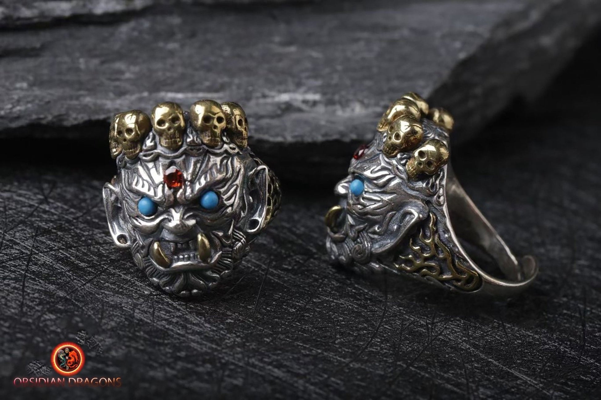 Bague Tibétaine-  Mahakala- Énergie Protectrice