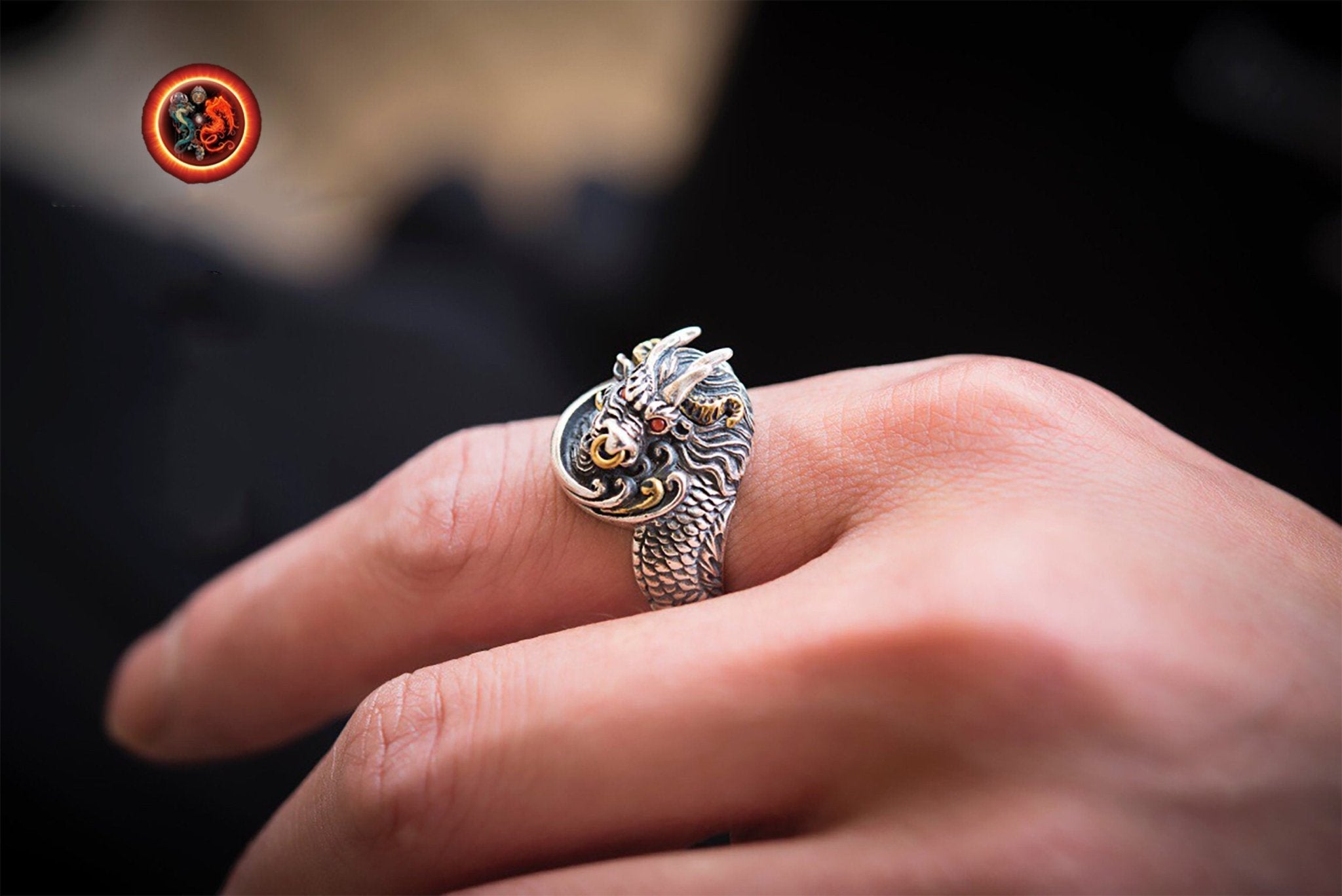 Bague dragon or hot sale