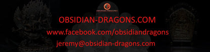 obsidiennes oeil celeste sur sceau de Salomon . sphères de qualités exceptionnelles - obsidian dragon