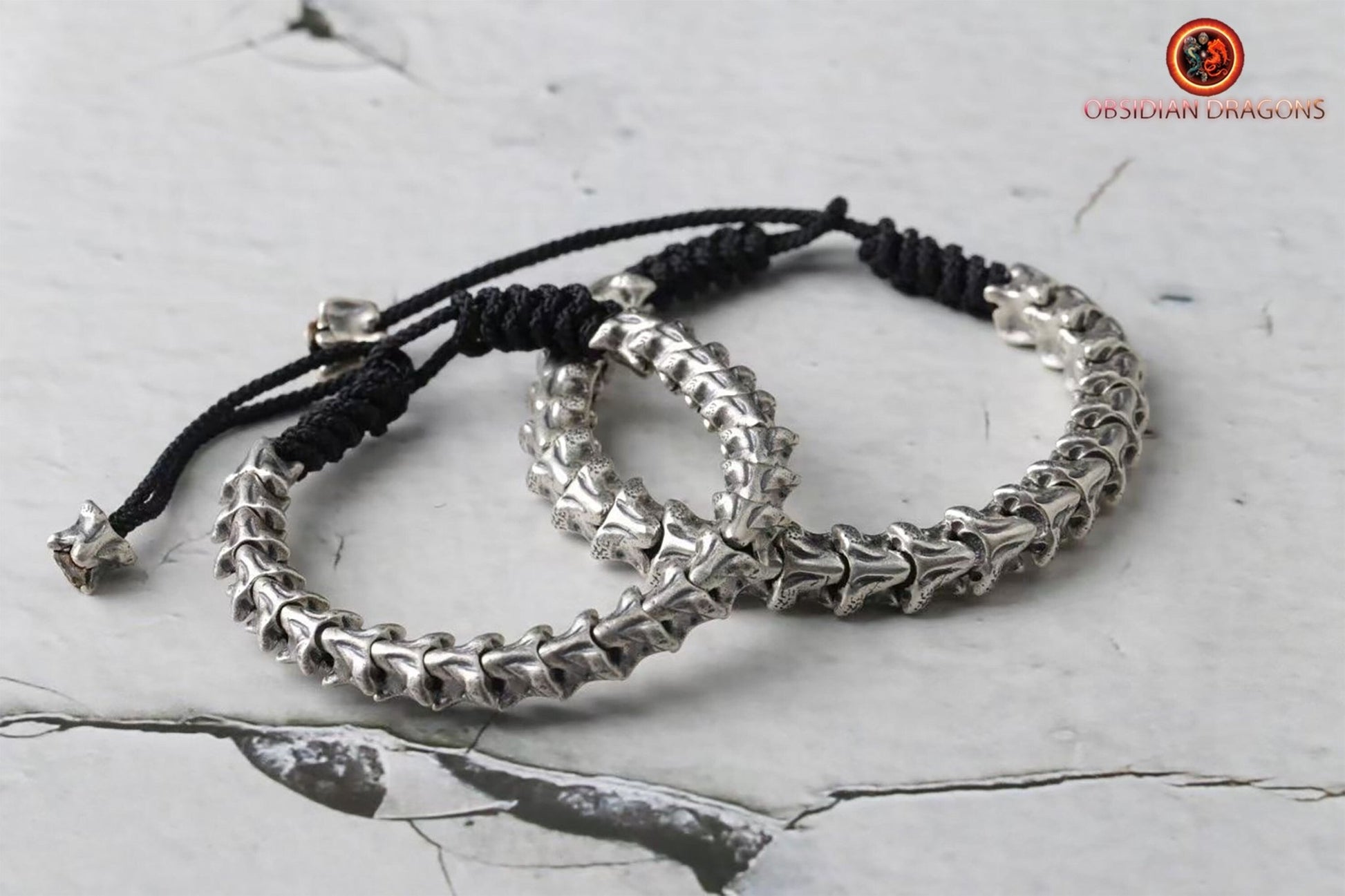 Bracelet vertèbres de serpent- Argent 925