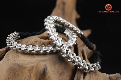 Bracelet vertèbres de serpent- Argent 925