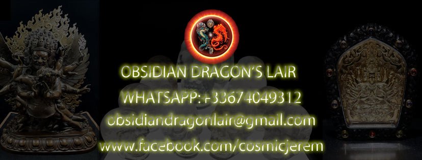 bague dragon taotie, protection feng shui . argent 925, cuivre, turquoise ou agate. - obsidian dragon