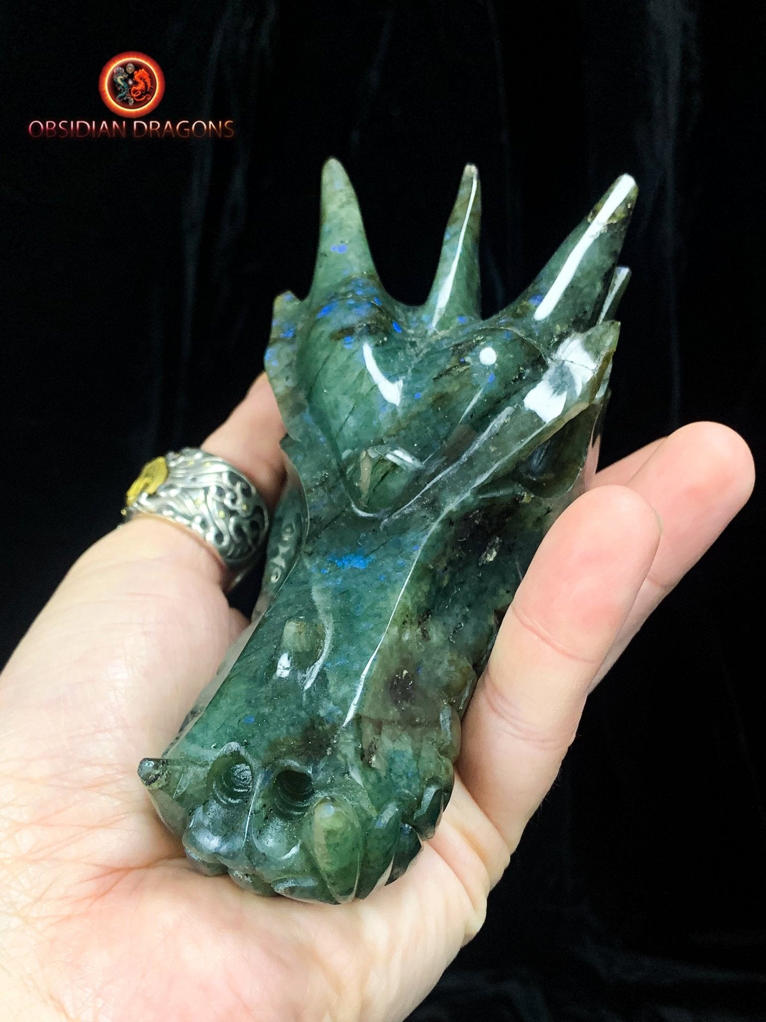 crâne de dragon- Labradorite- Artisanal