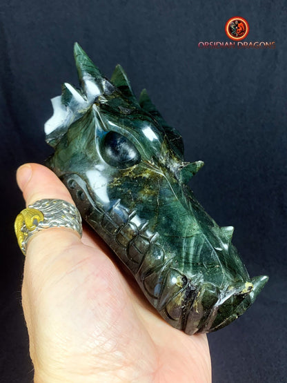 crâne de dragon- Labradorite- Unique