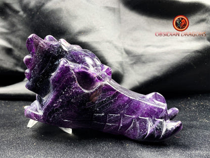 crâne de dragon- artisanal- fluorite- unique