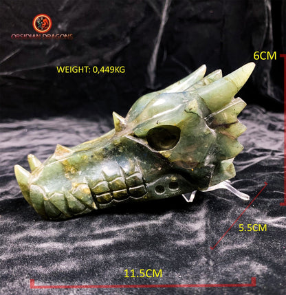 crâne de dragon- Labradorite- Artisanal et unique