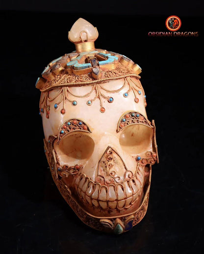 Crâne de cristal tibétain- culte tantrique