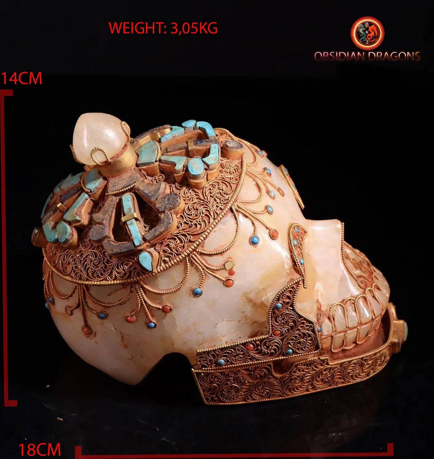 Crâne de cristal tibétain- culte tantrique