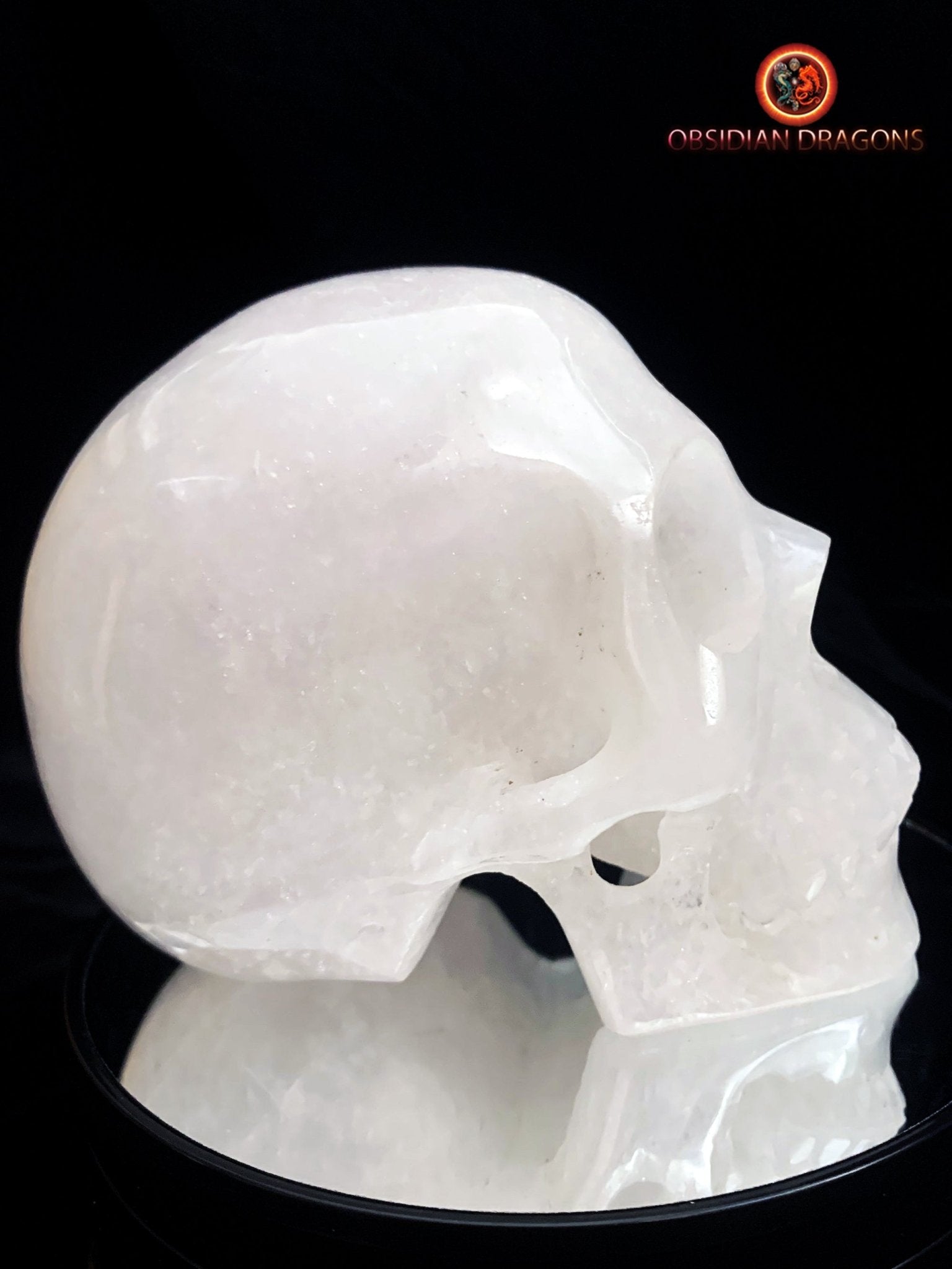 Grand crâne de cristal de roche- Himalaya- Unique