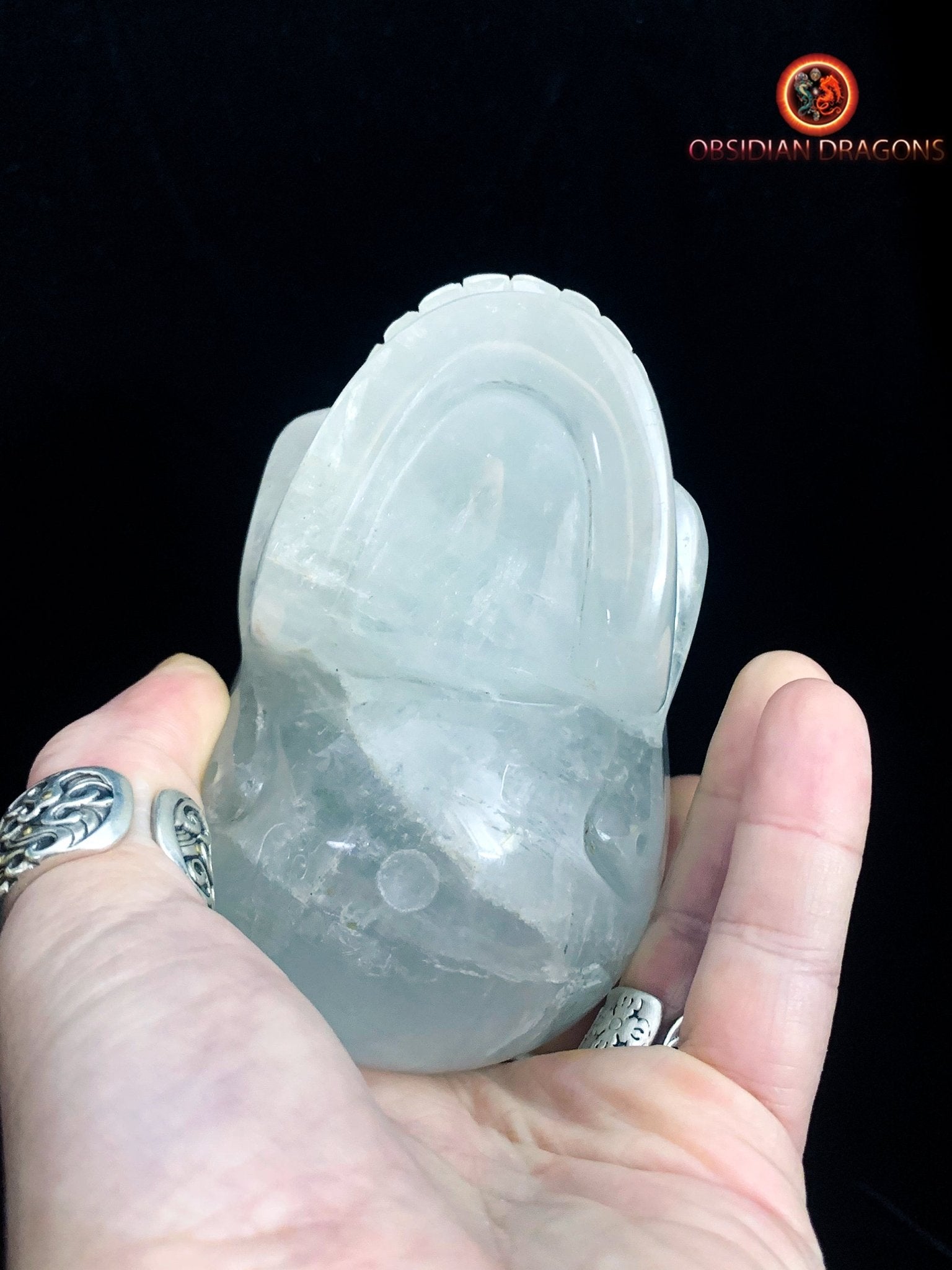 crâne de cristal de roche- Himalaya- artisanal