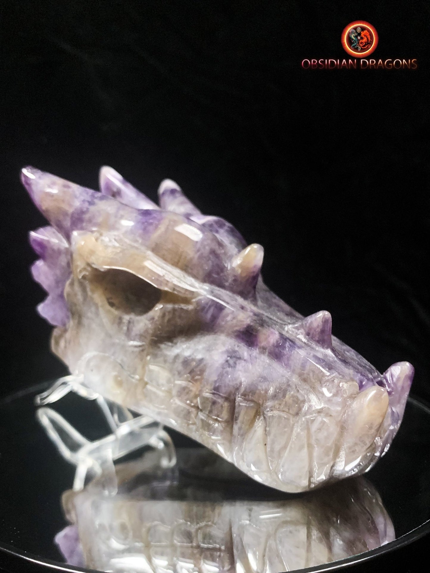 Crâne de dragon- Améthyste- Artisanal