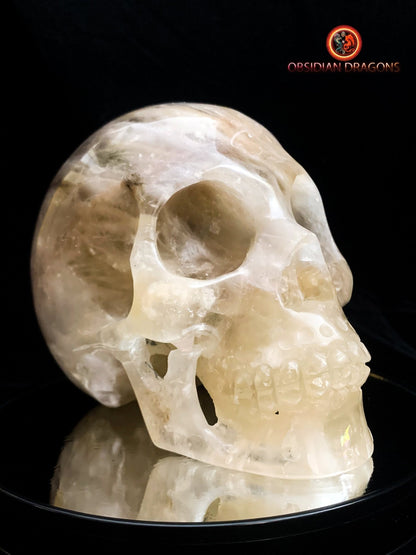 Grand crâne de cristal- Himalaya- authentique