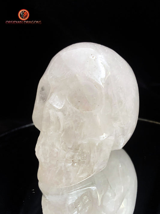 crâne de cristal véritable- Himalaya- artisanal | obsidian dragons