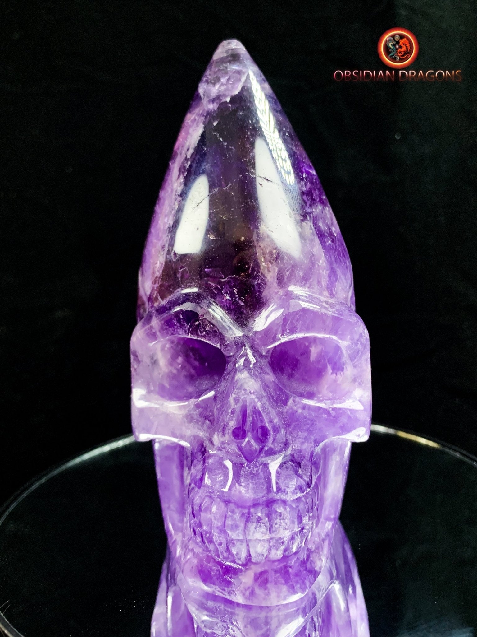 crâne de cristal en amétrine- Connexion Akashique