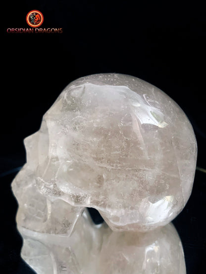 Petit crâne de cristal de roche- Himalaya- Unique