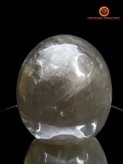 crâne en cristal de roche himalayen- authentique