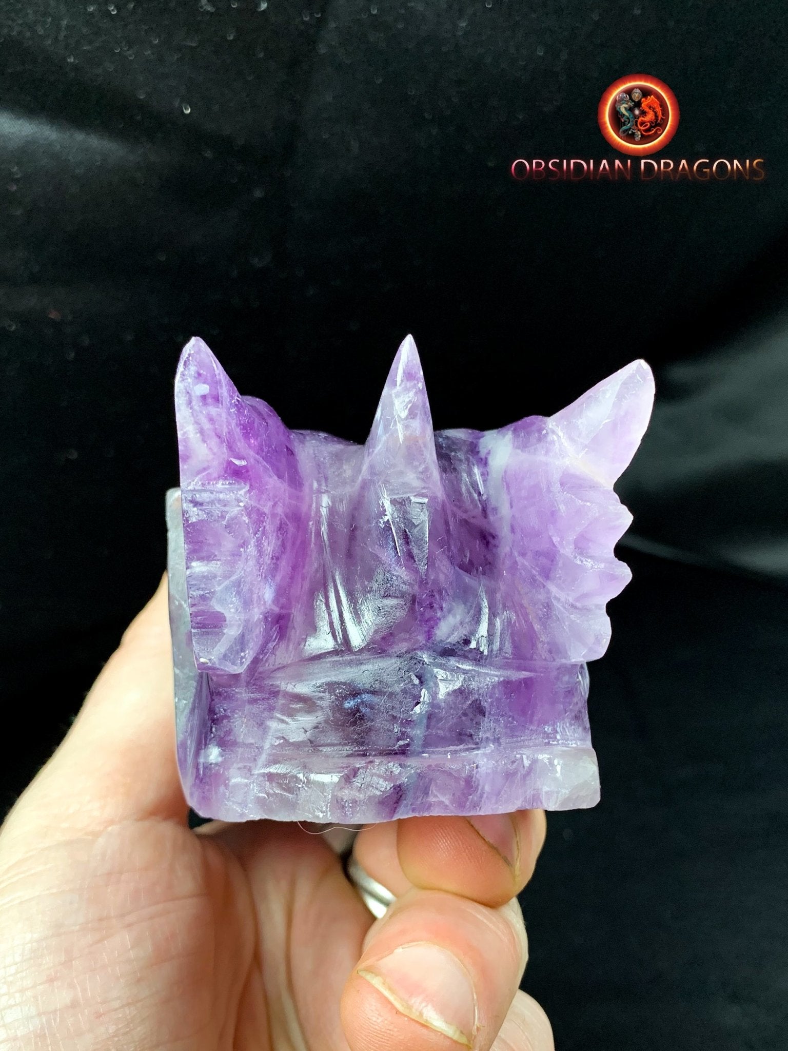 crâne de dragon- artisanal- fluorite- unique