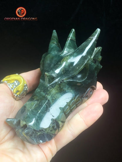 crâne de dragon- Labradorite- Artisanal