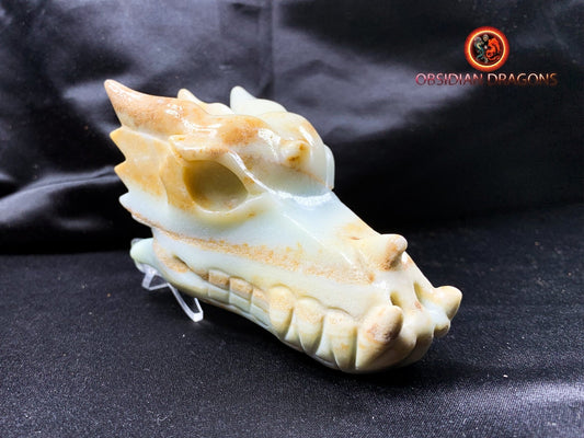 Crâne de dragon, tête de dragon, crâne de cristal, dragon skull