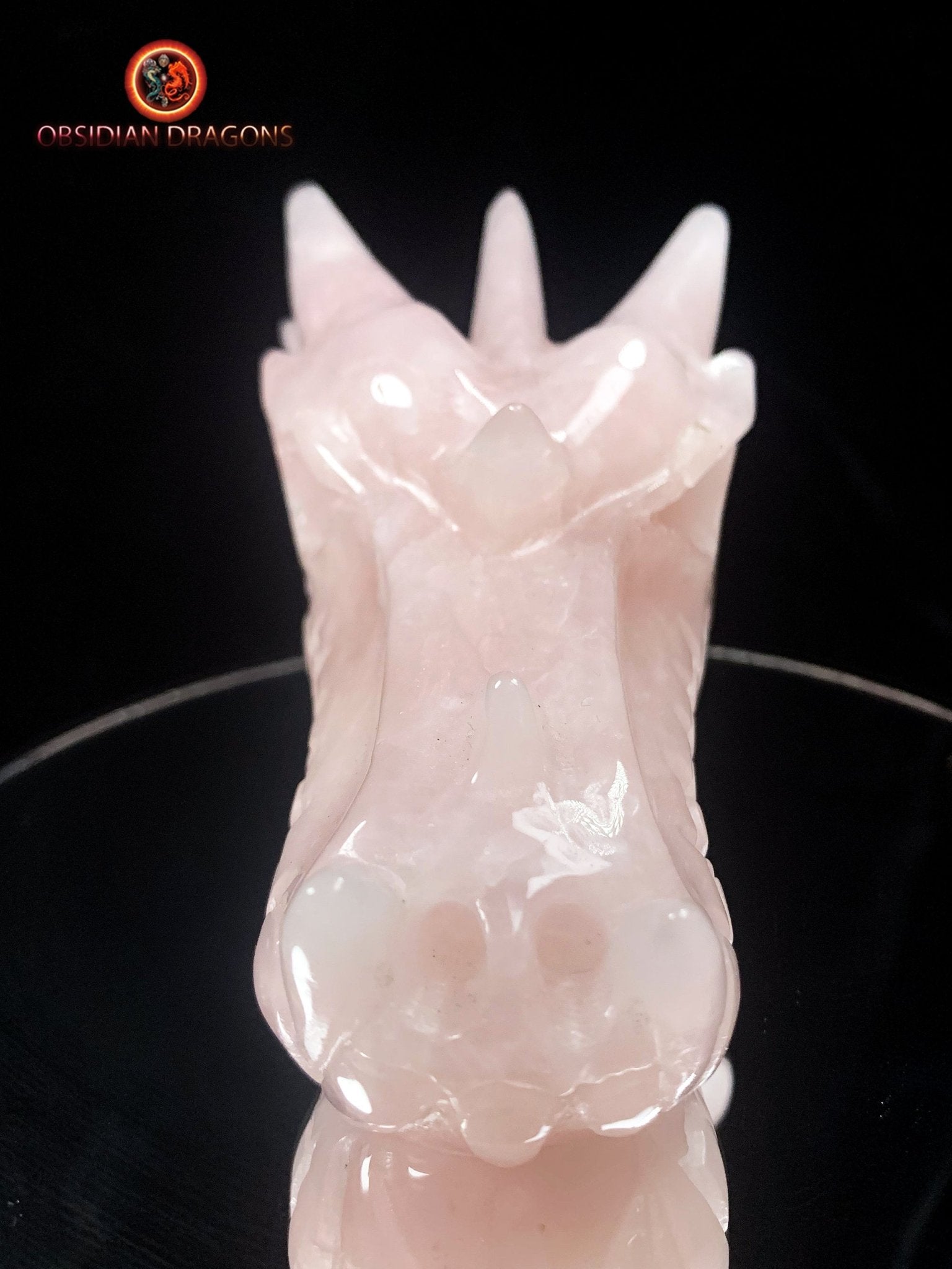 Crâne de dragon- Quartz rose- Unique