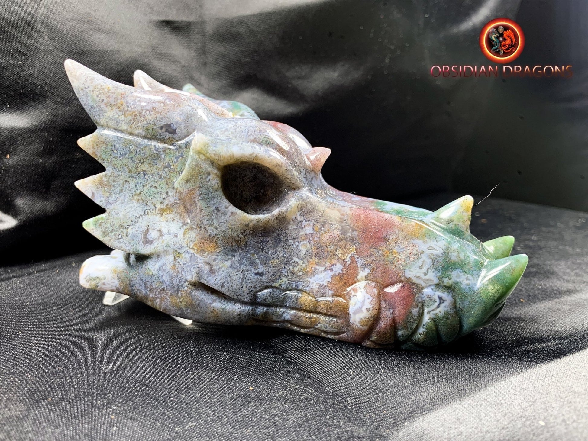 Crâne de dragon, tête de dragon, crâne de cristal, dragon skull