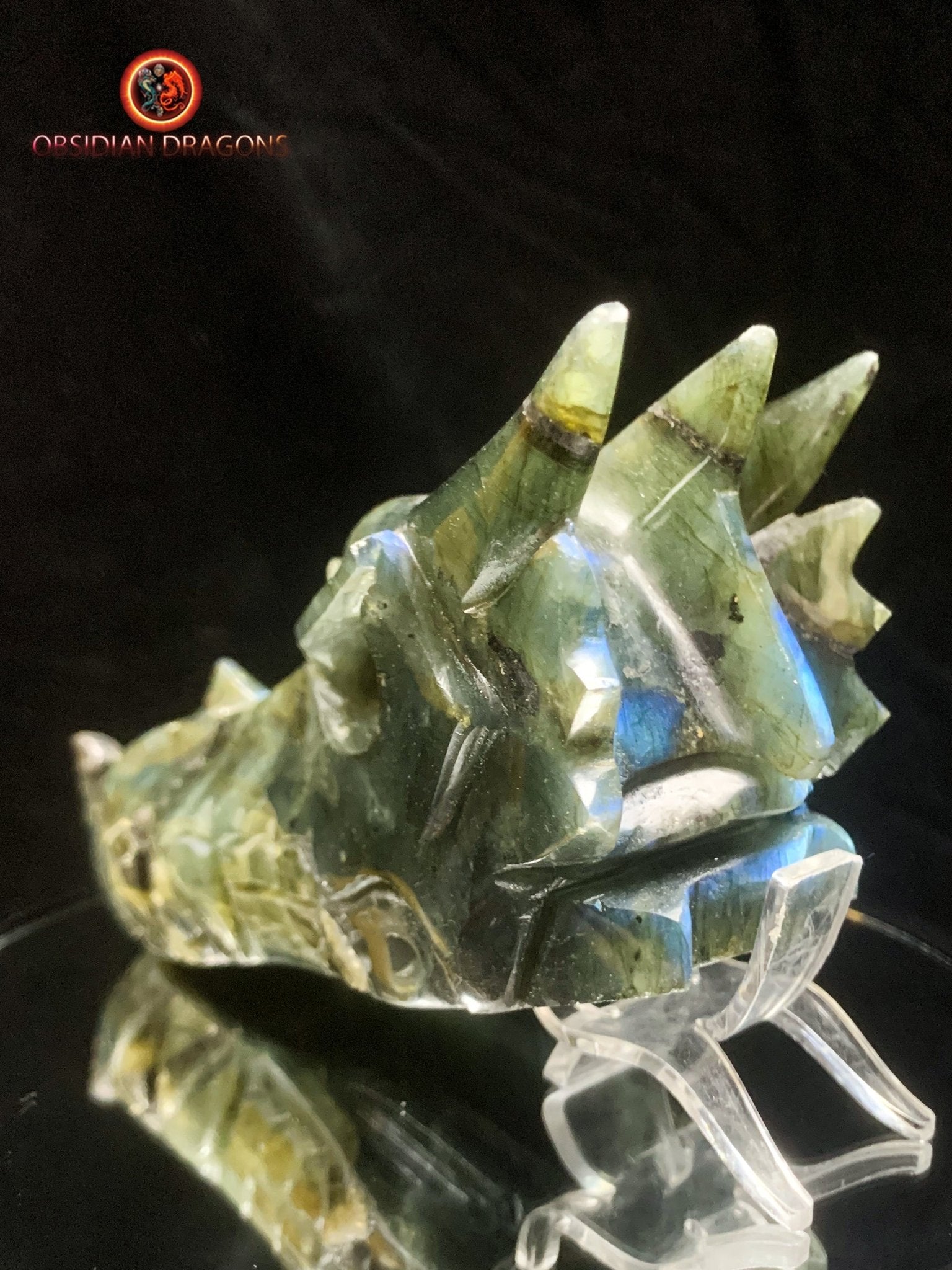 crâne de dragon- Labradorite- Artisanal