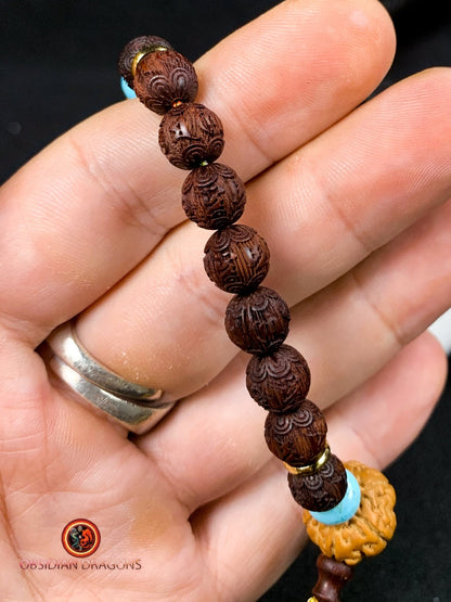 Mala de poignet- Bracelet de prière tibétain