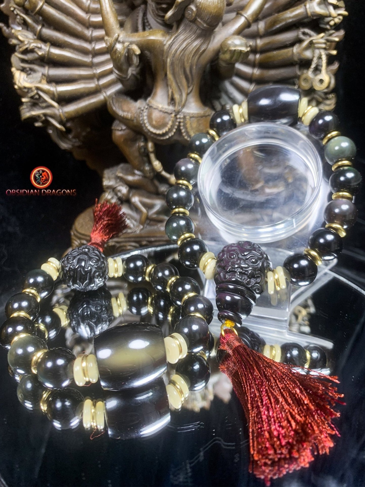 Bracelet en obsidienne oeil céleste- Dragon | obsidian dragons