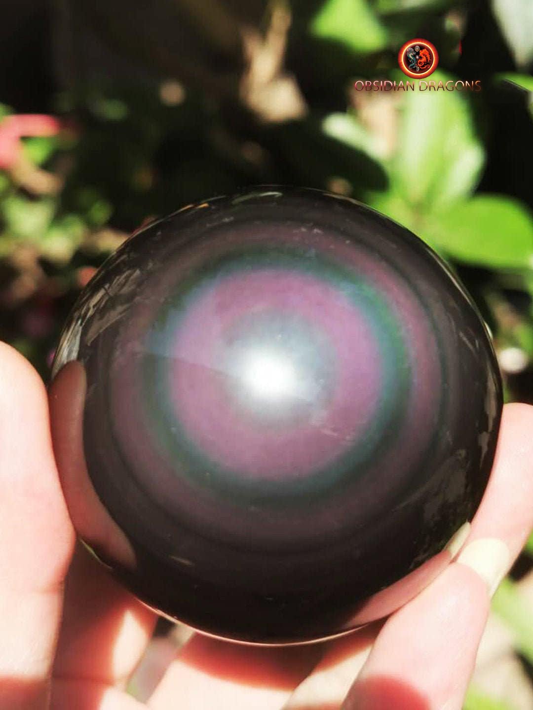 Sphère en obsidienne œil céleste - Unique - rare