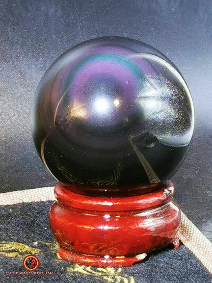 Sphère en obsidienne œil céleste - Unique - rare