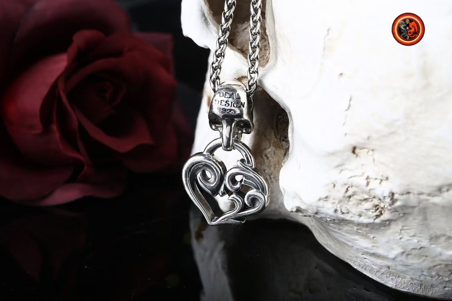 Pendentif crâne- tête de mort- Argent 925