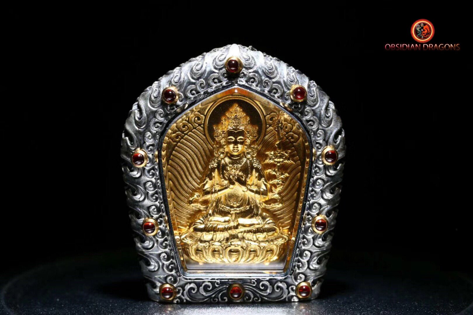 Ghau- Pendentif bouddha- Mahasthamaprapta