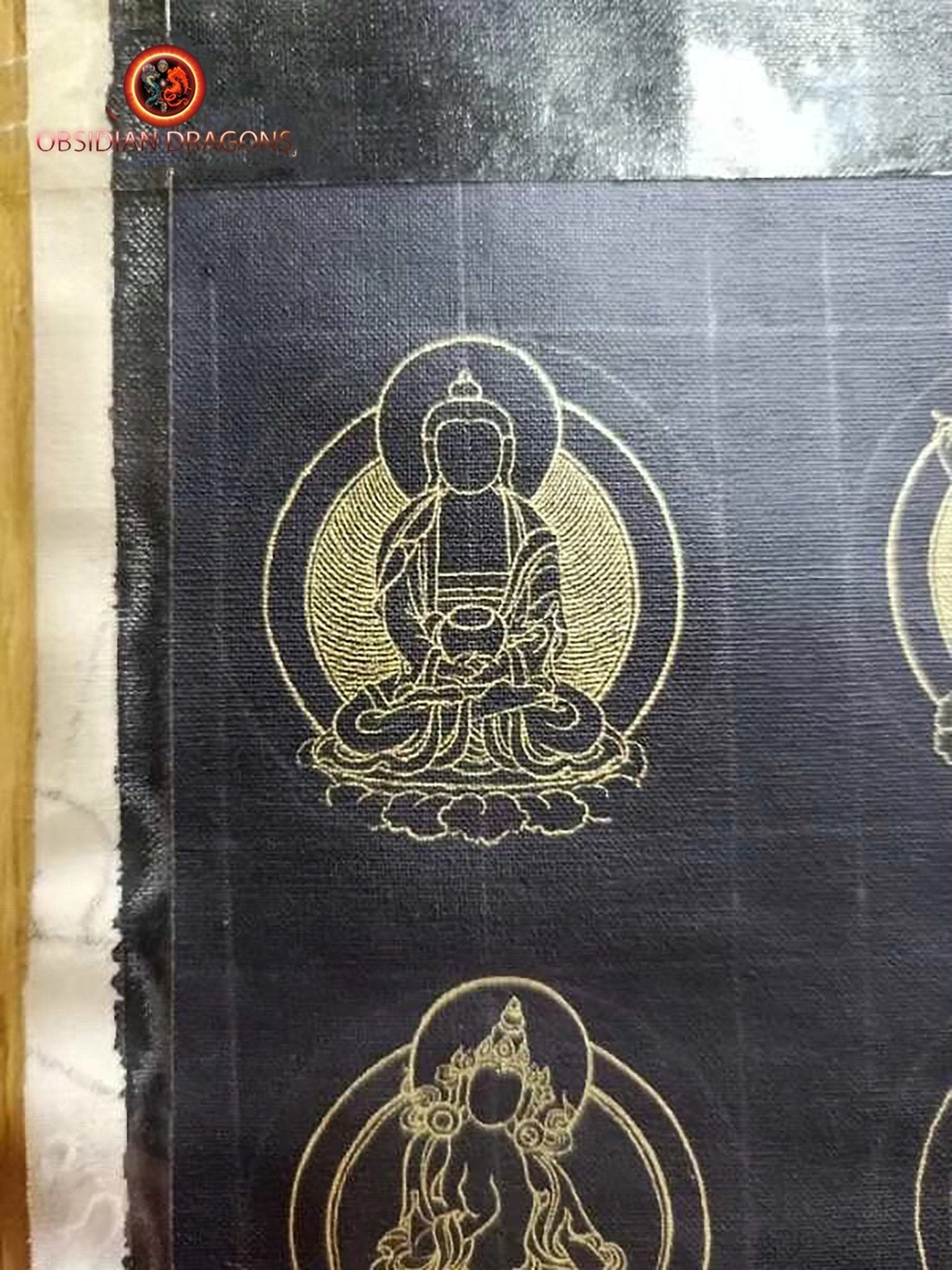 Pendentif thangka tibétain- Bouddha- Tara
