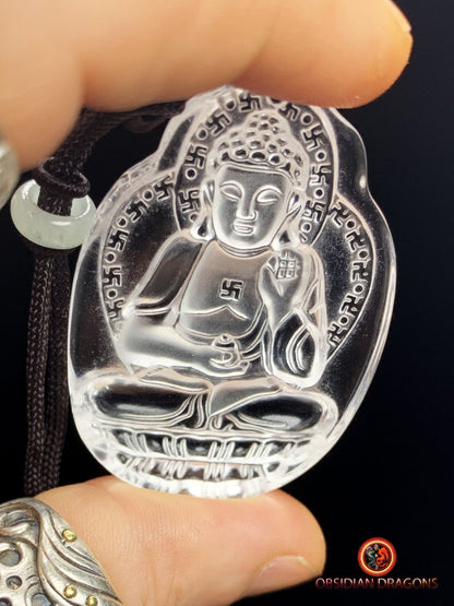 Pendentif bouddha en cristal- Amitabha