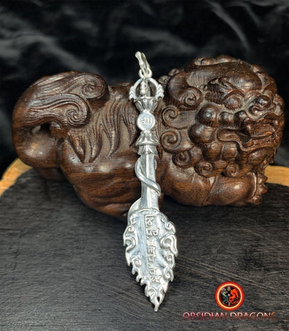 Pendentif épée de manjushri- protection bouddhiste