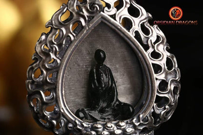 Pendentif Bouddha- Jade ou or- Argent 925 | obsidian dragons