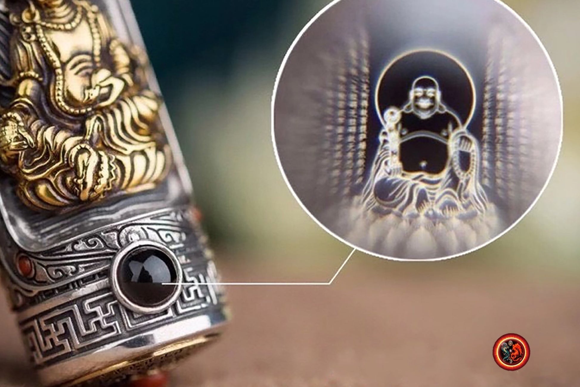 Pendentif Bouddha, amulette de protection bouddhiste, bouddha medecine obsidian dragons Pendentif Bouddha, amulette de protection bouddhiste, bouddha medecine obsidian dragons