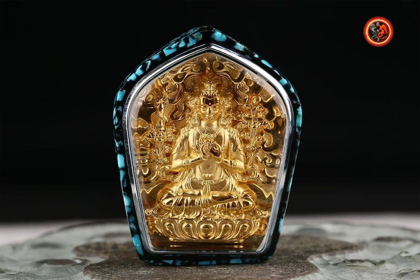 Pendentif Bouddha- Manjushri- Ghau