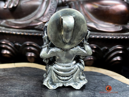 Grand pendentif de Ganesh- Détruire les obstacles- Argent