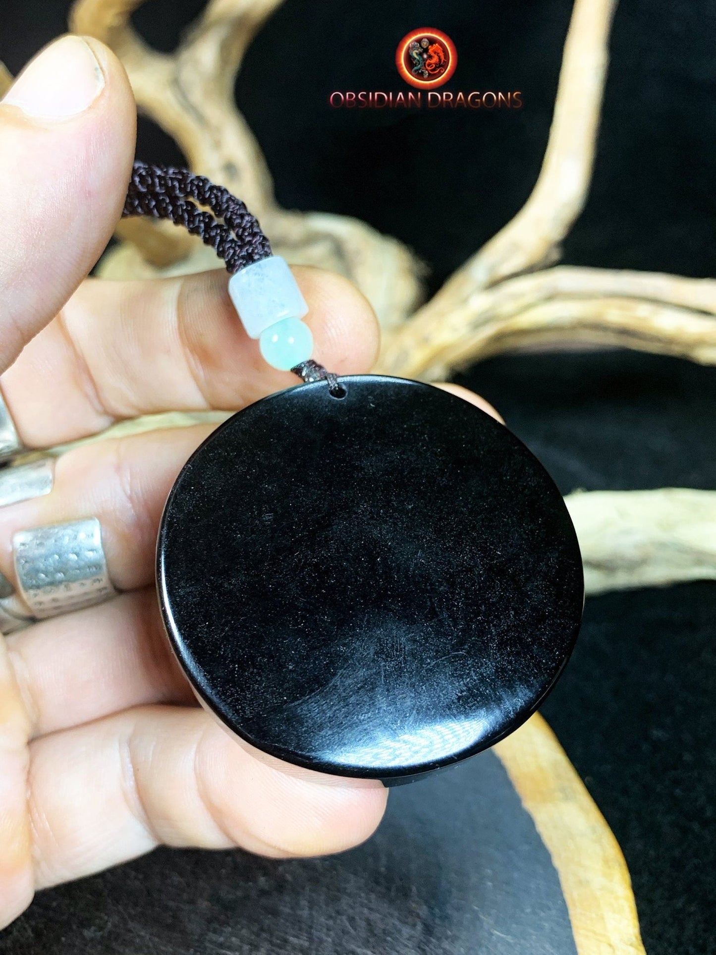 Pendentif Ganesh Obsidienne Noire : Expertise et Qualité, Cordon Réglable