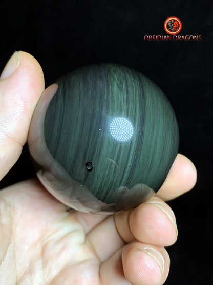 Sphère en obsidienne œil céleste - Unique - 5.91cm