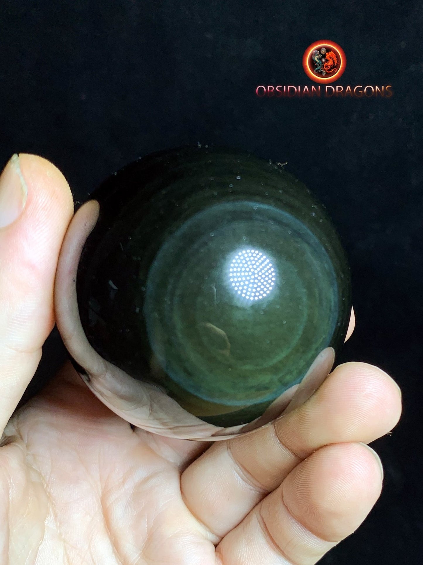 Sphère en obsidienne œil céleste - Unique - 5.82cm