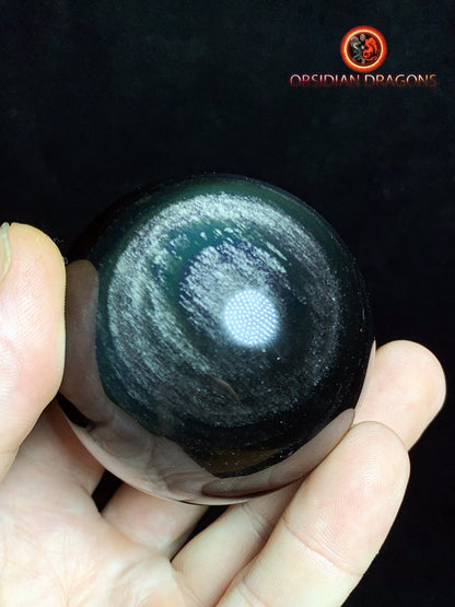 Sphère en obsidienne œil céleste - Unique - 6.06cm