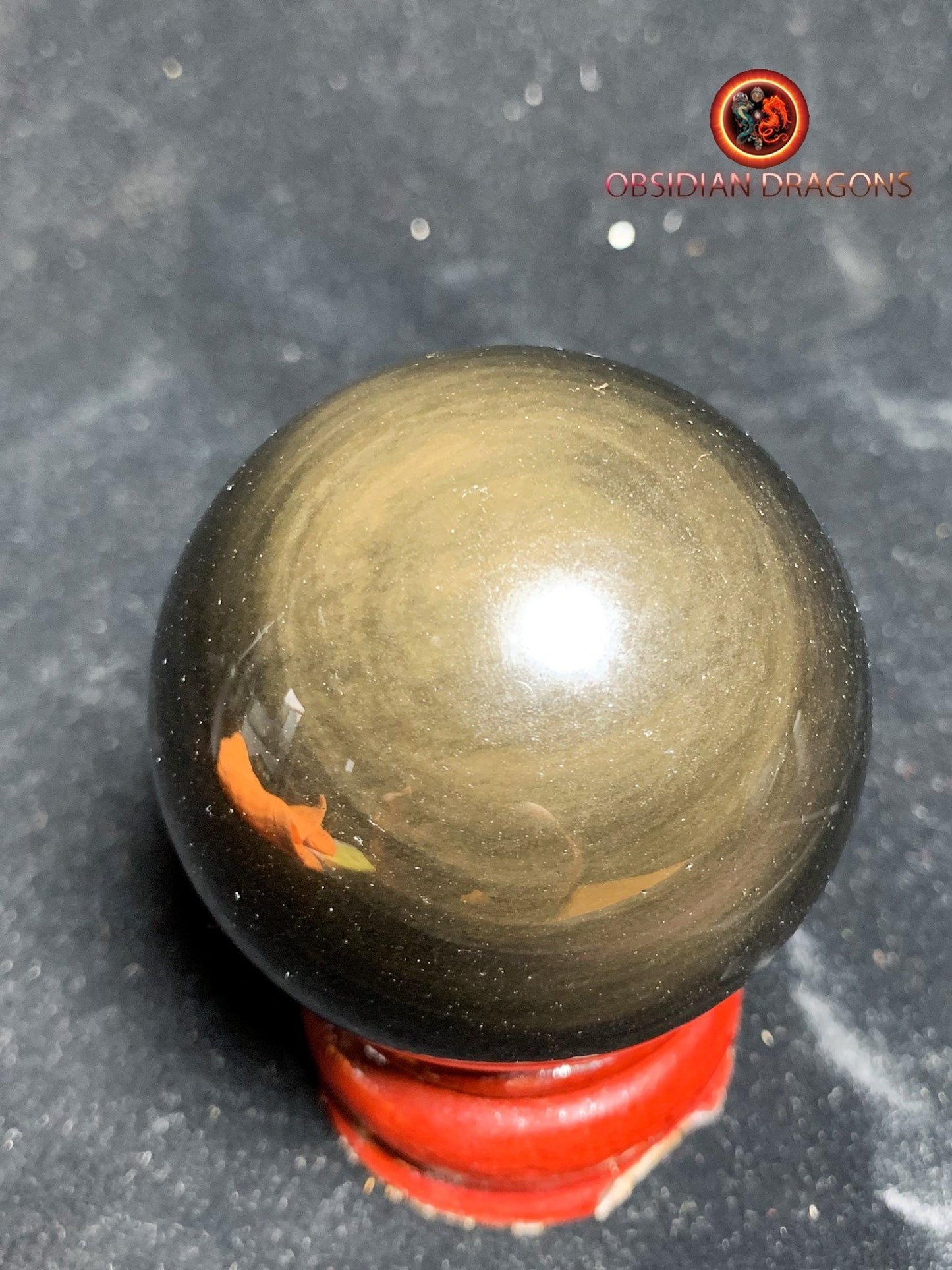 Sphère en obsidienne œil céleste - Unique - 5.88 cm