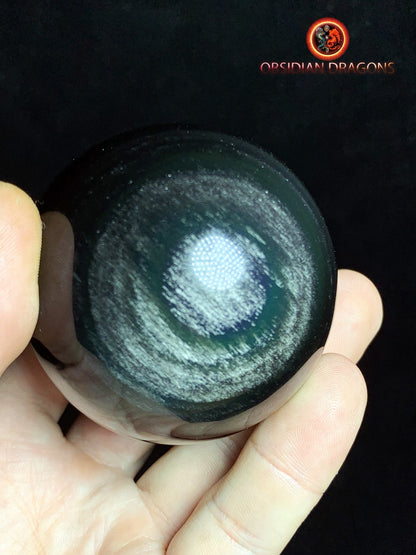 Sphère en obsidienne œil céleste - Unique - 6.06cm