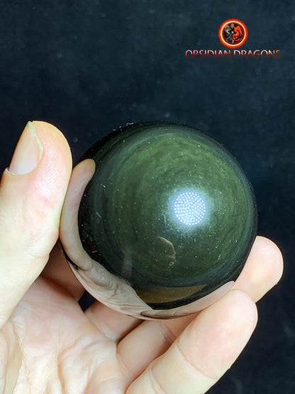 Sphère en obsidienne œil céleste - Unique - 5.82cm