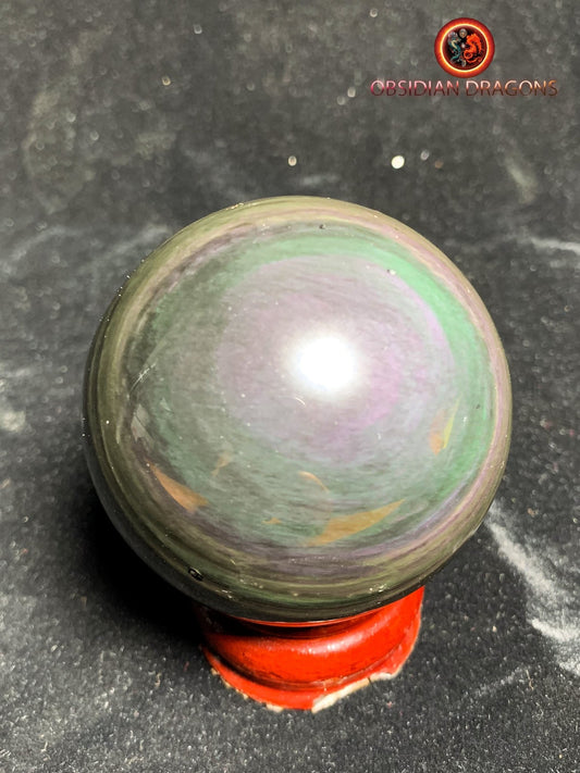 Sphère en obsidienne œil céleste - Unique - 6.43cm